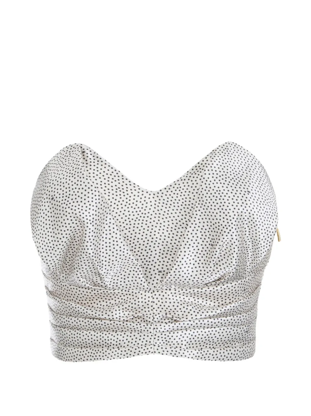Elisabetta Franchi Top in gazar a pois - Toni neutri