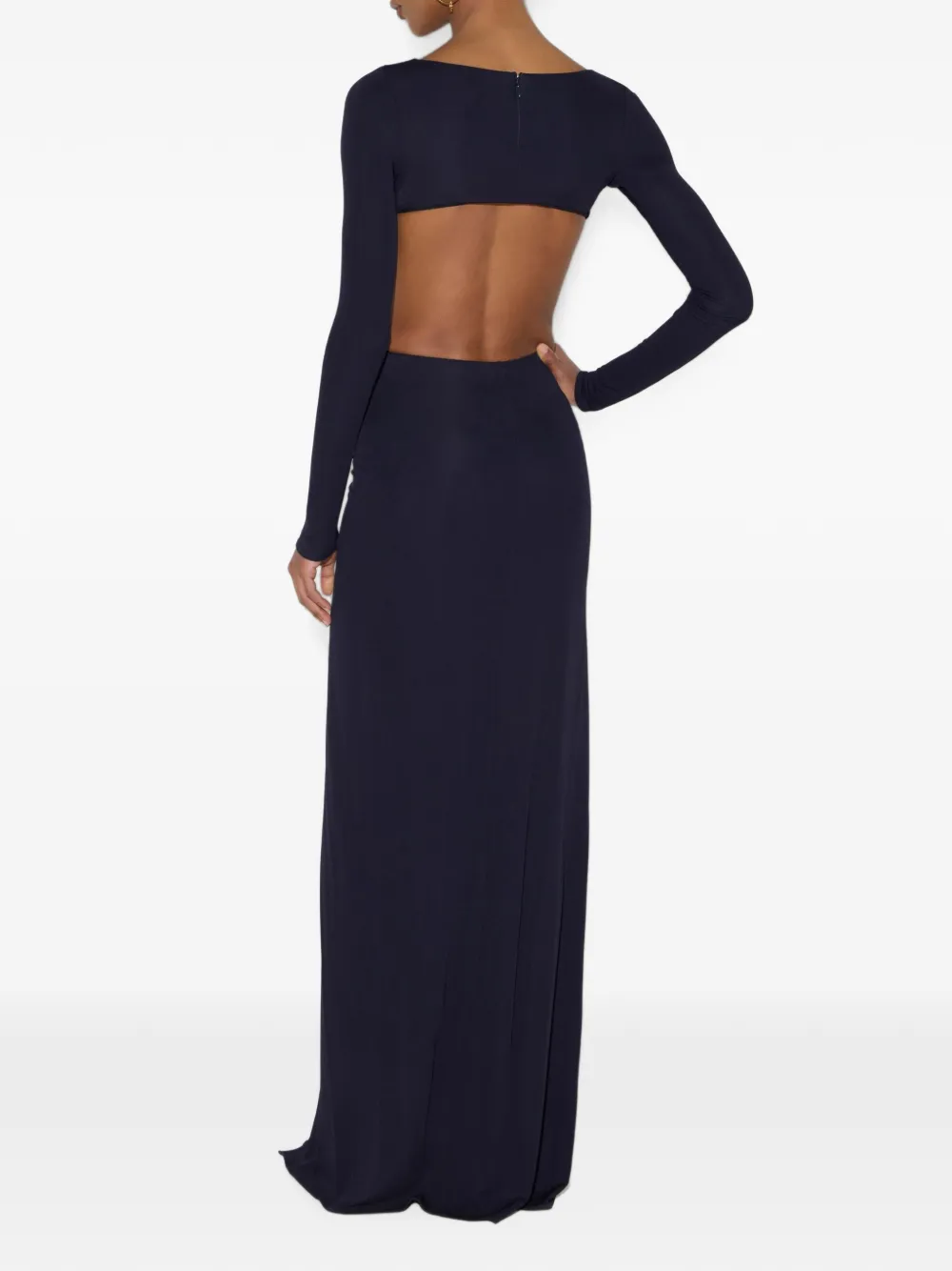 Elisabetta Franchi Jurk van jersey met uitgesneden details Blauw