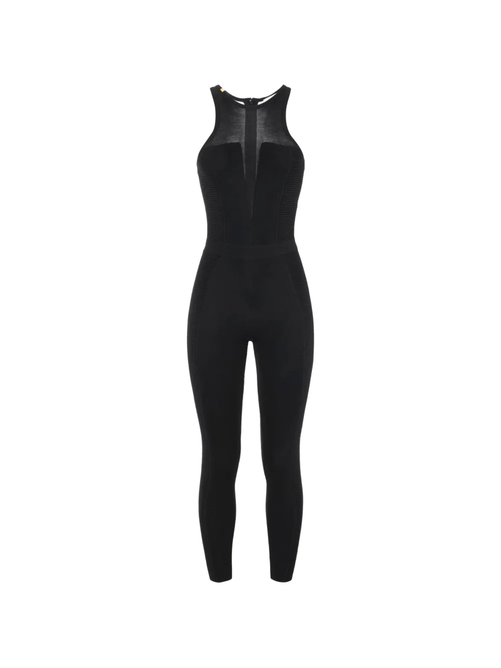 Elisabetta Franchi Gestrickter Jumpsuit - Schwarz