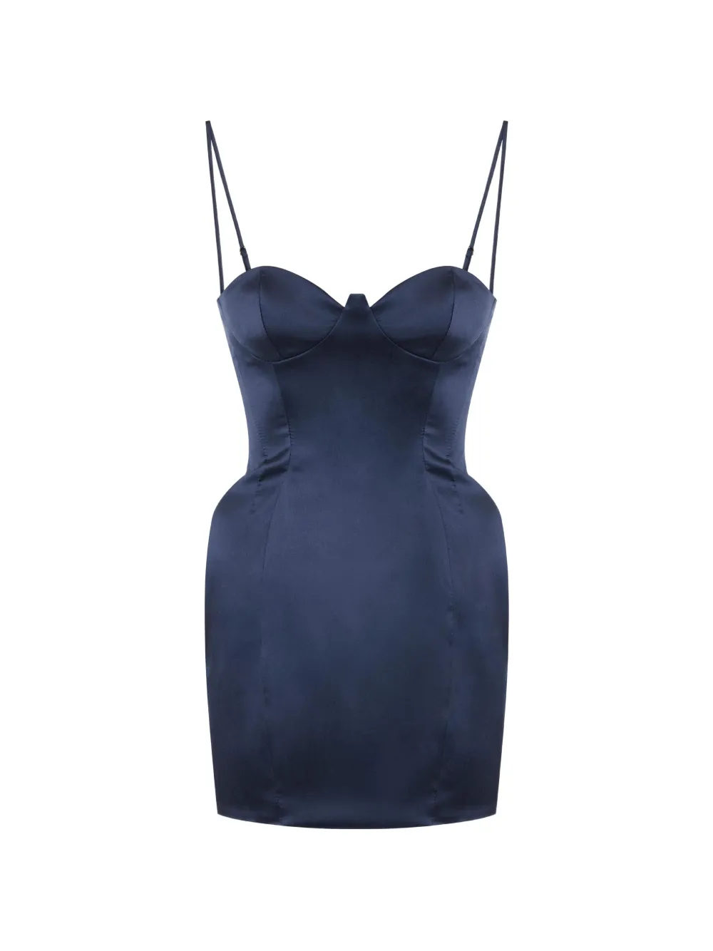Elisabetta Franchi Mini-jurk van gazar-stof Blauw