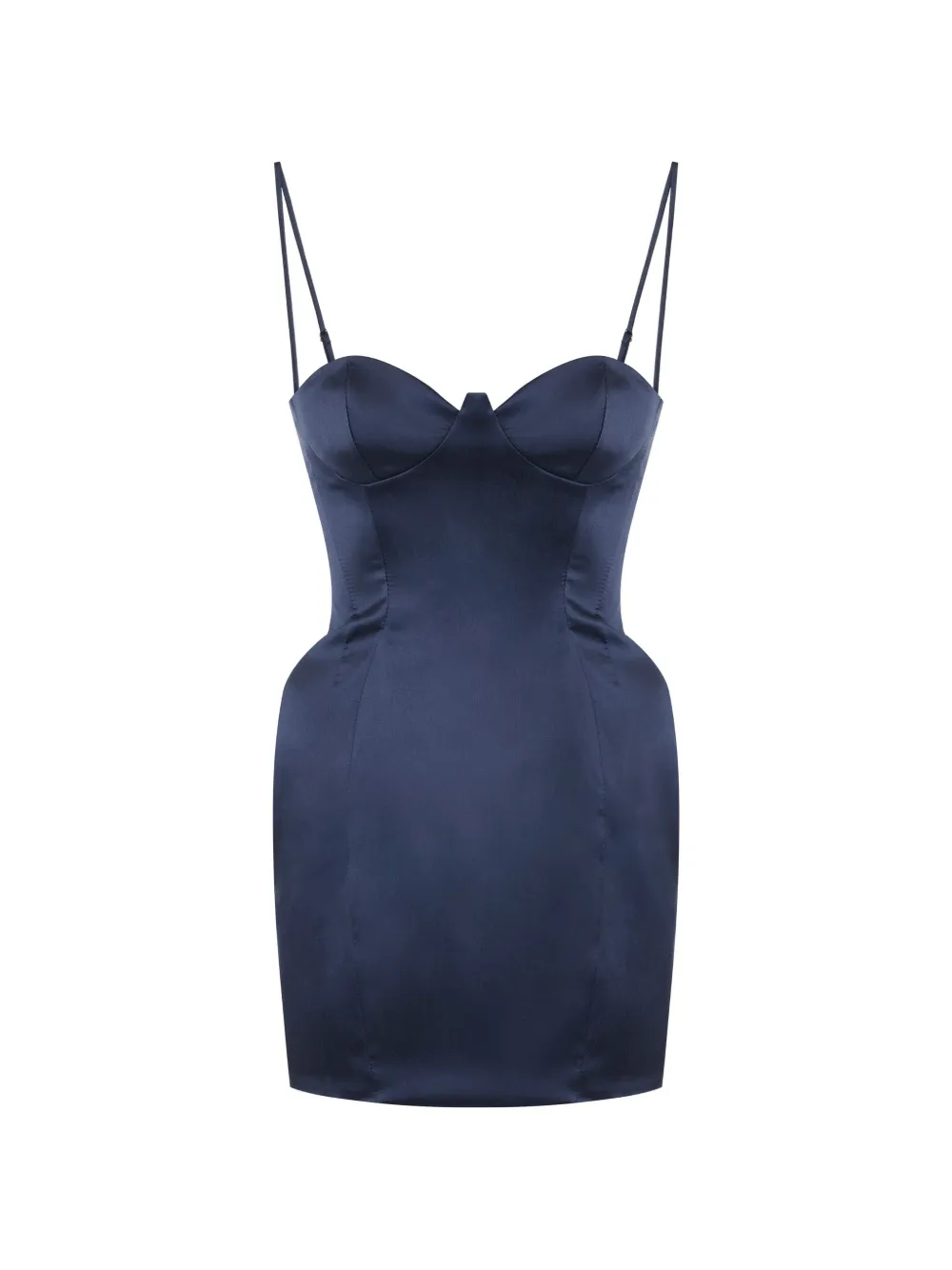 Elisabetta Franchi Mini-jurk van gazar-stof Blauw
