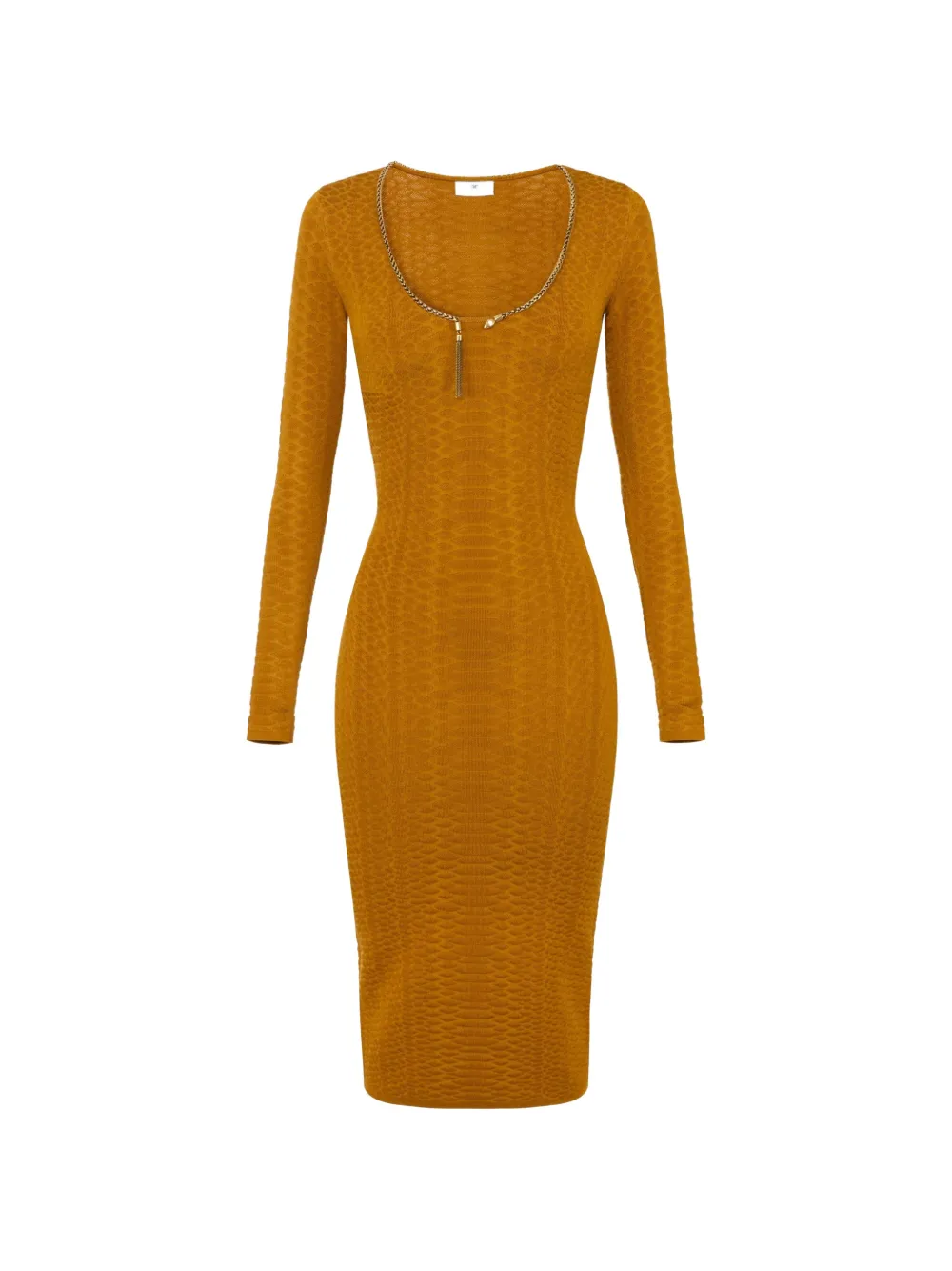 Elisabetta Franchi knit dress with snake pattern