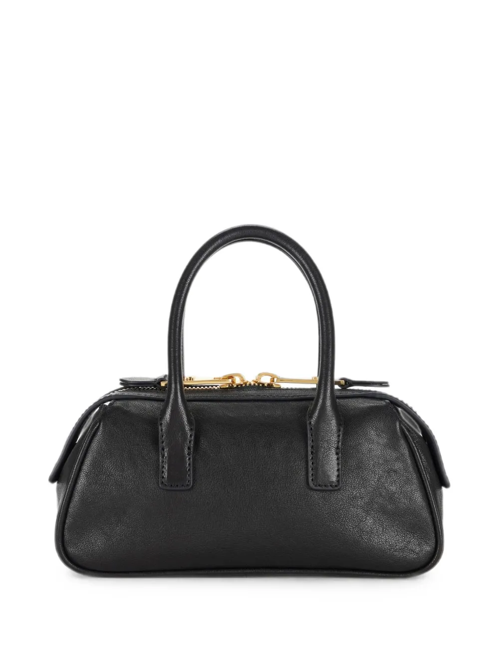Elisabetta Franchi Kleine Boston leren tas Zwart