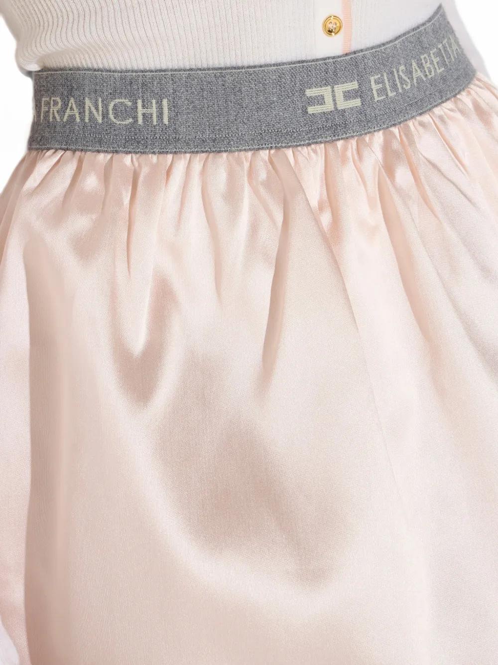 Elisabetta Franchi Zijden gazar mini-rok Roze