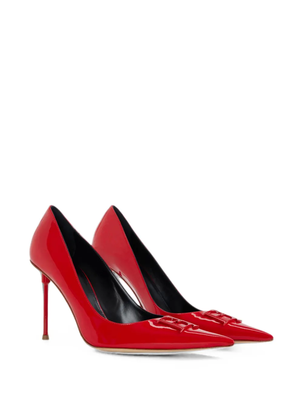 Elisabetta Franchi patent-leather pumps Rood