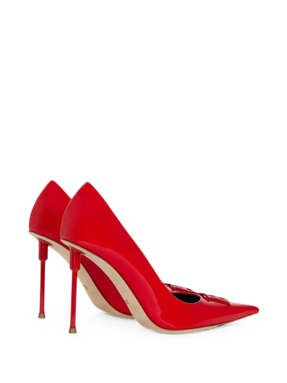 Elisabetta Franchi patent-leather pumps Rood
