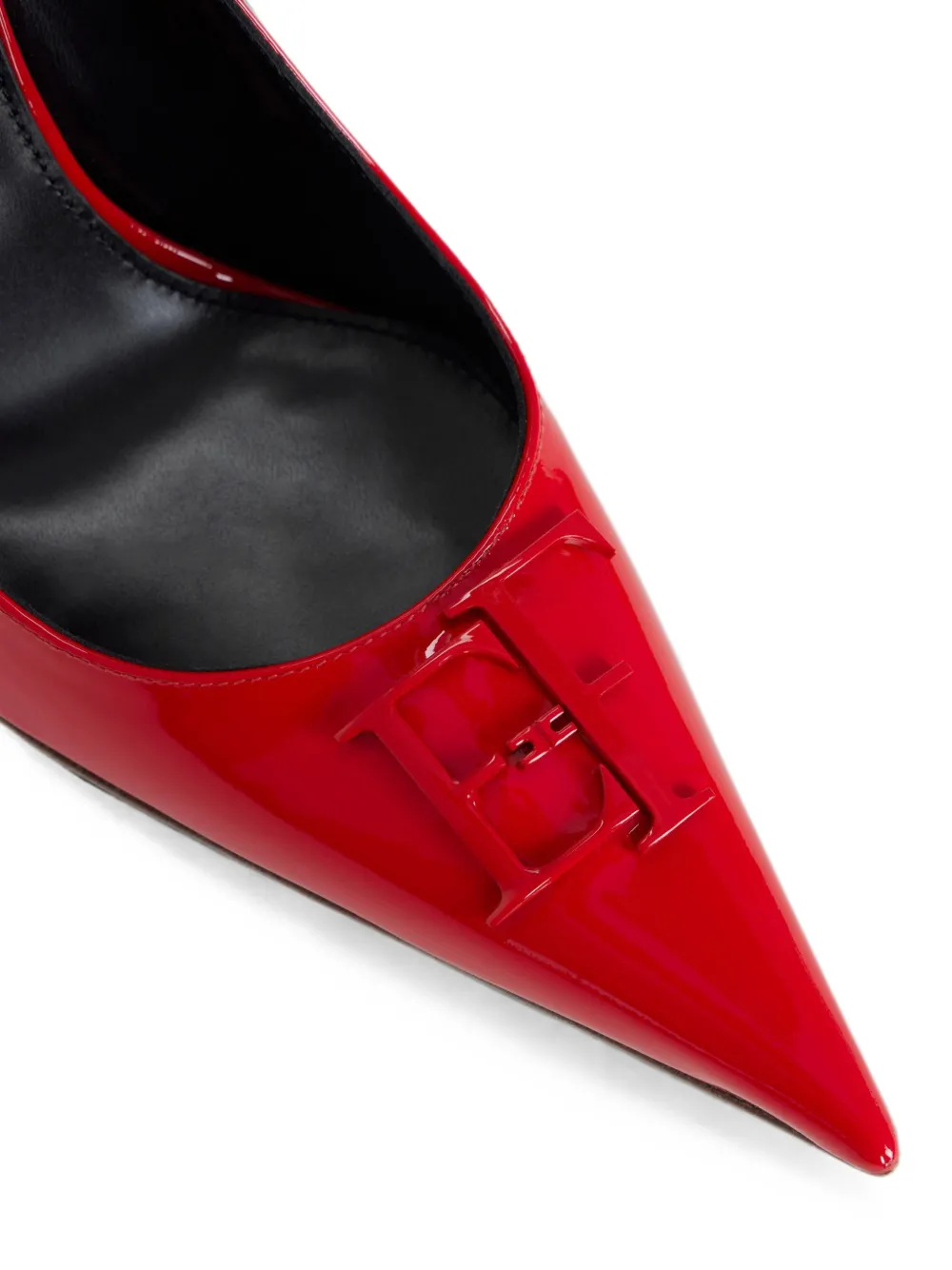 Elisabetta Franchi patent-leather pumps Rood