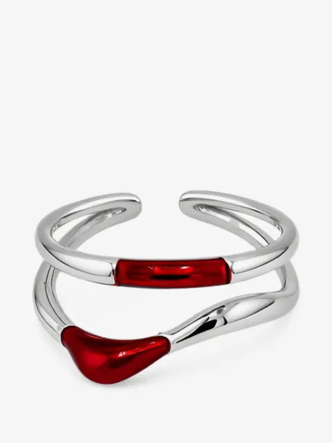 Velora Vie double-band enamel ring