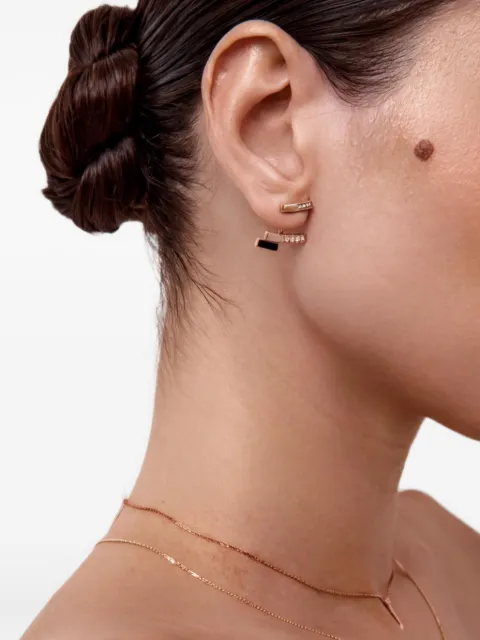 Maveroc  diamond and enamel earrings