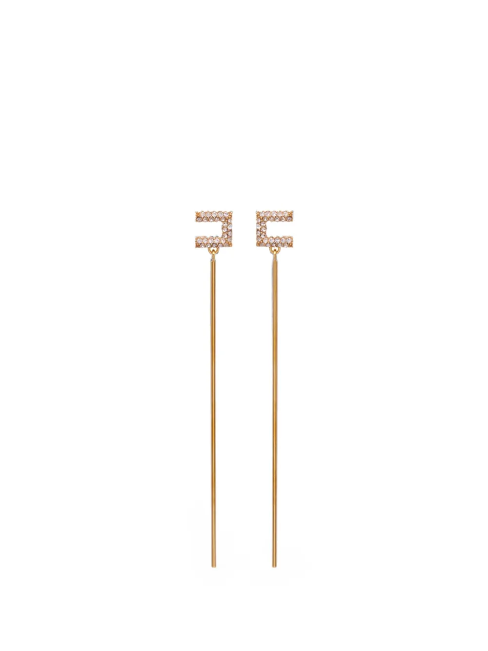 Elisabetta Franchi earrings with rhinestones - Oro