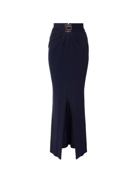 Elisabetta Franchi skirt in crêpe jersey fabric with jewel logo