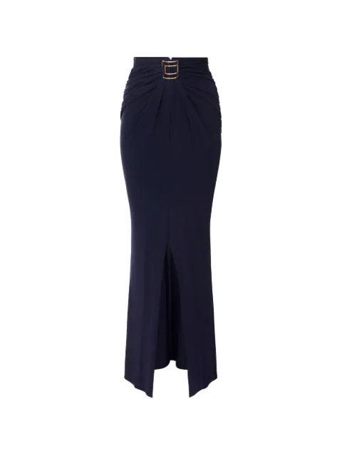 Elisabetta Franchi skirt in crêpe jersey fabric with jewel logo