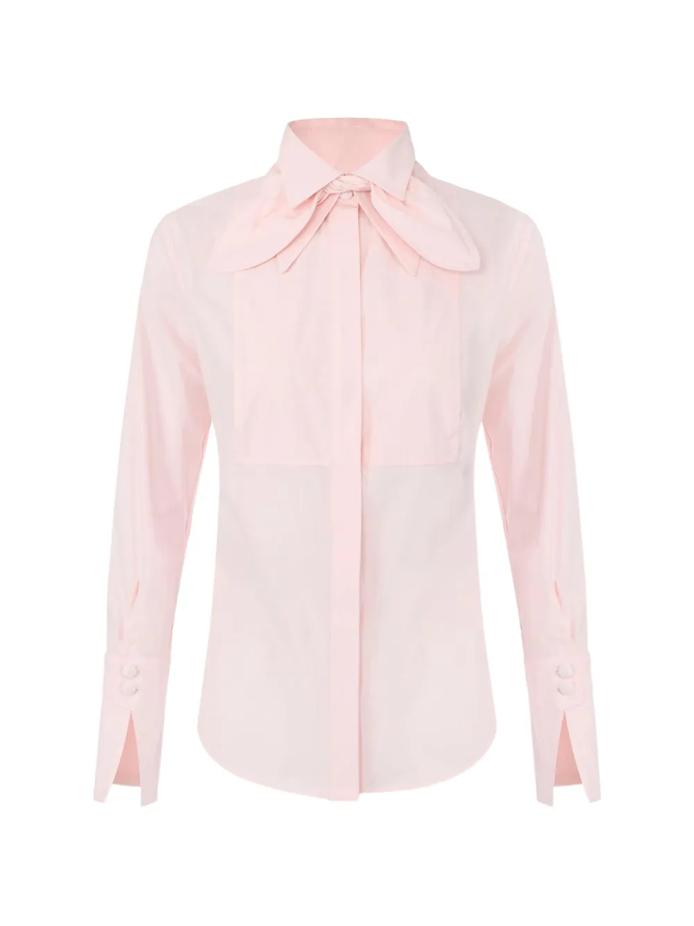 Elisabetta Franchi cotton shirt with bow - Pink
