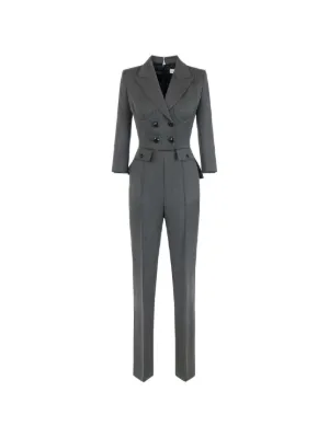 ELISABETTA FRANCHI タキシード風 ジャンプスーツ Elisabetta Franchi