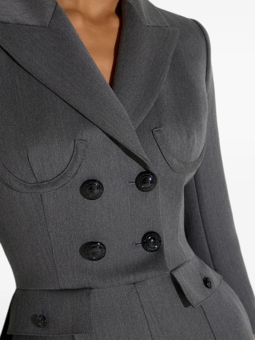 Elisabetta Franchi Cool wollen jumpsuit Grijs