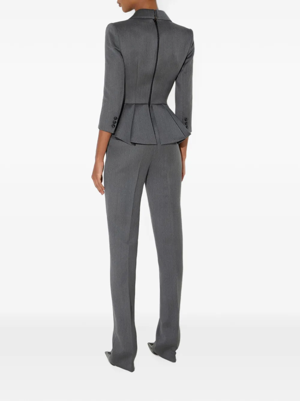 Elisabetta Franchi Cool wollen jumpsuit Grijs