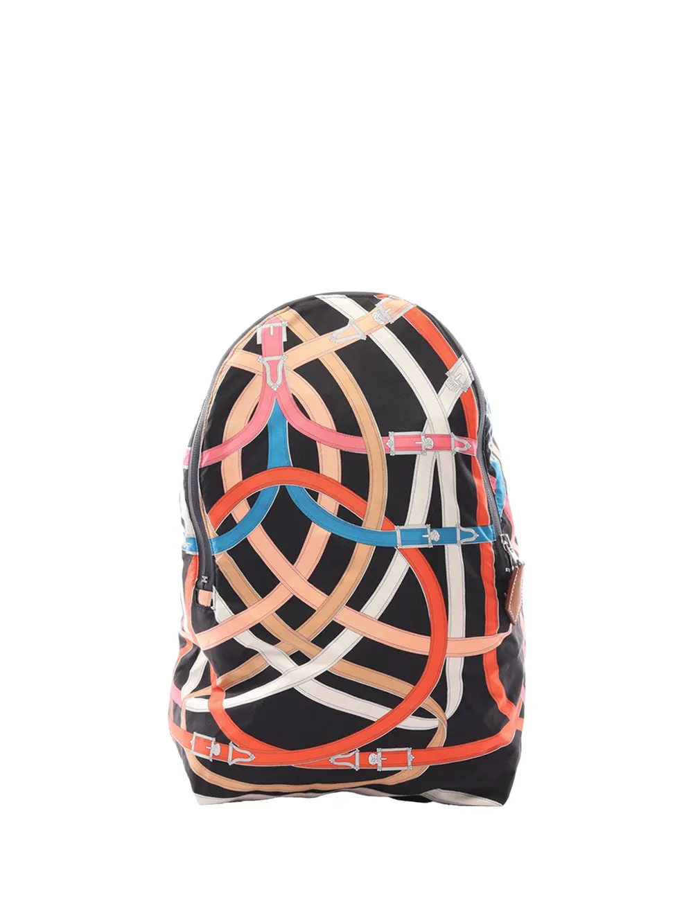 Hermès Pre-Owned 2017 Silk and Barenia Cavalcadour Airsilk backpack - Black