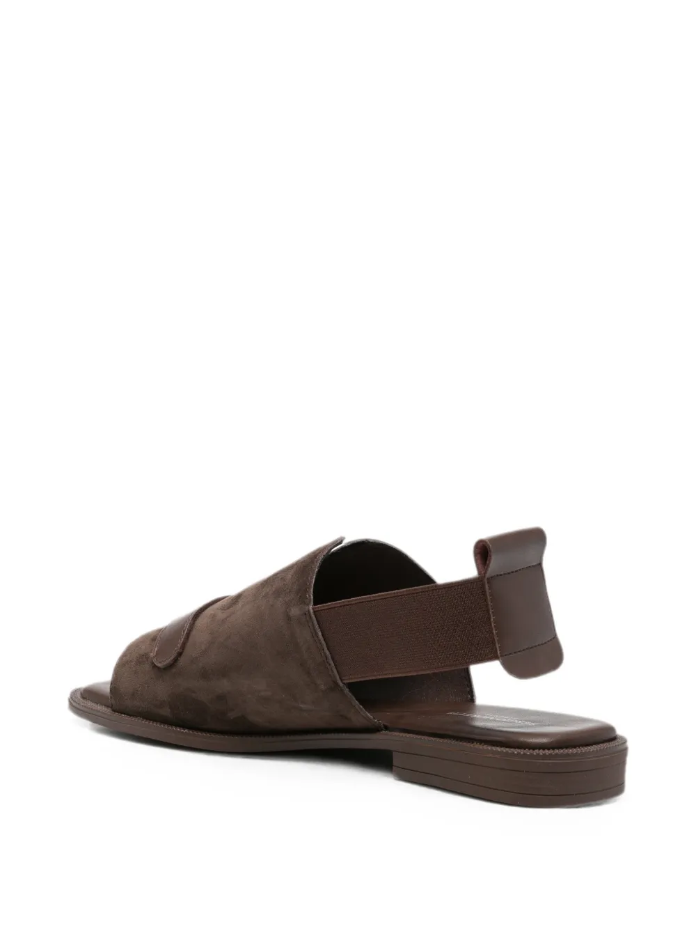 SERGIO MORETTI FIRENZE logo-plaque slingback sandals Bruin