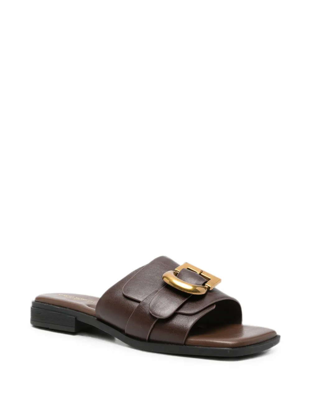SERGIO MORETTI FIRENZE buckle-detail leather sandals Bruin