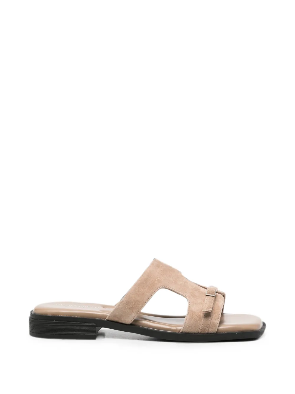 SERGIO MORETTI FIRENZE buckle-detail suede sandals - Toni neutri