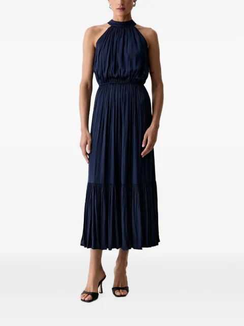 Morgan pleated midi dress