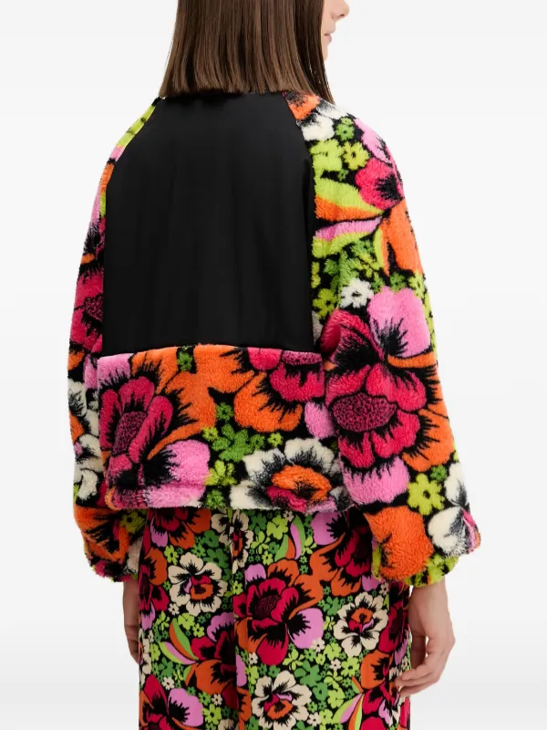 Rip Curl x FARM Rio Blooming floral-print Panelled Jacket | Black