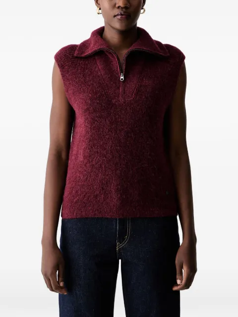 Mos Mosh MMThora quarter-zip sleeveless sweater