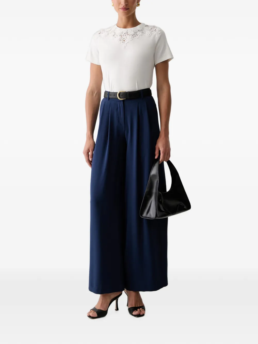 Morgan Palazzo plooibroek Blauw