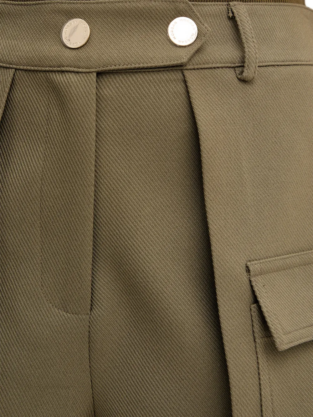 Morgan Shonau shorts met klepzak Groen