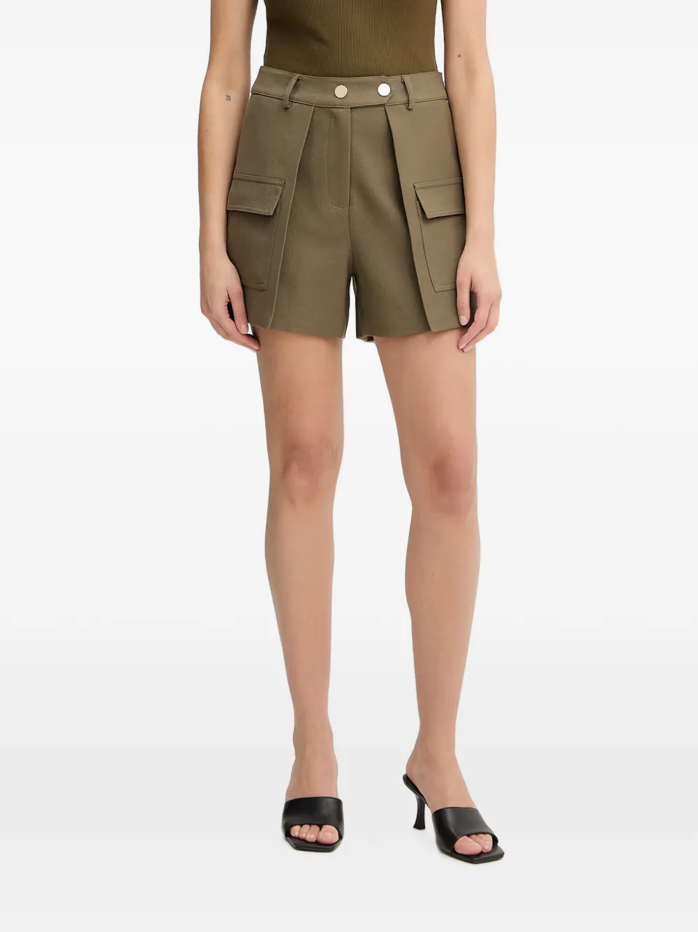 Morgan Shonau flap-pocket shorts - Verde