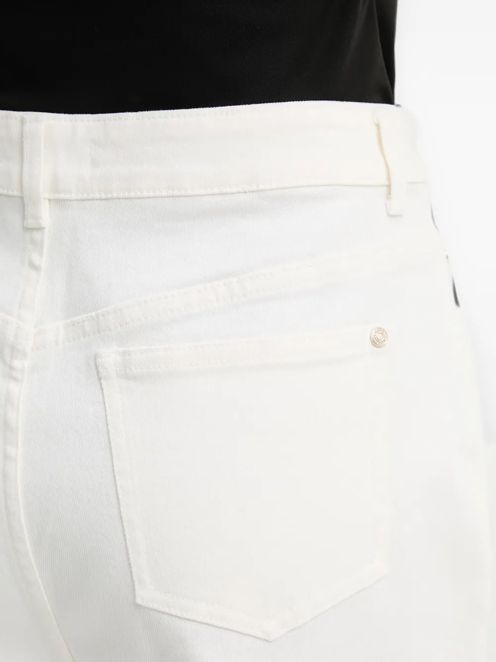 Morgan Jeans met wijde pijpen Wit