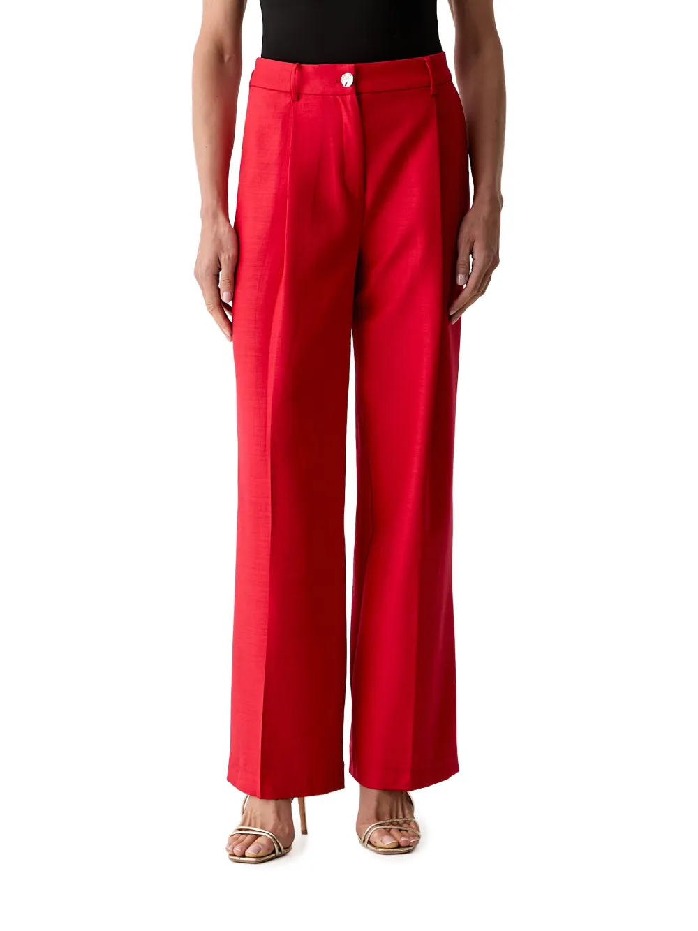 Morgan pleated trousers - Rosso