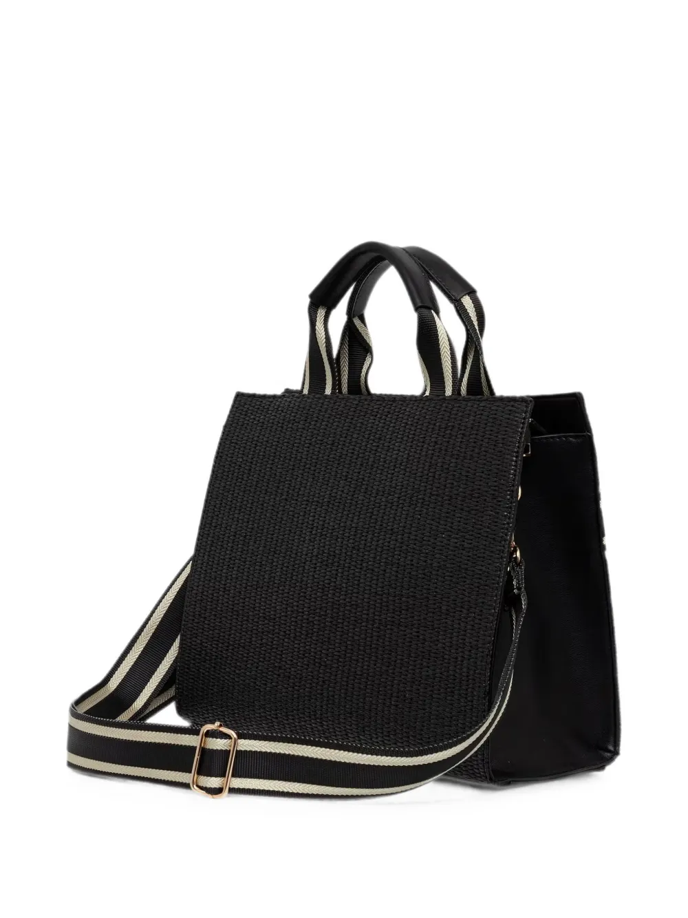 Morgan logo-plaque tote bag Zwart