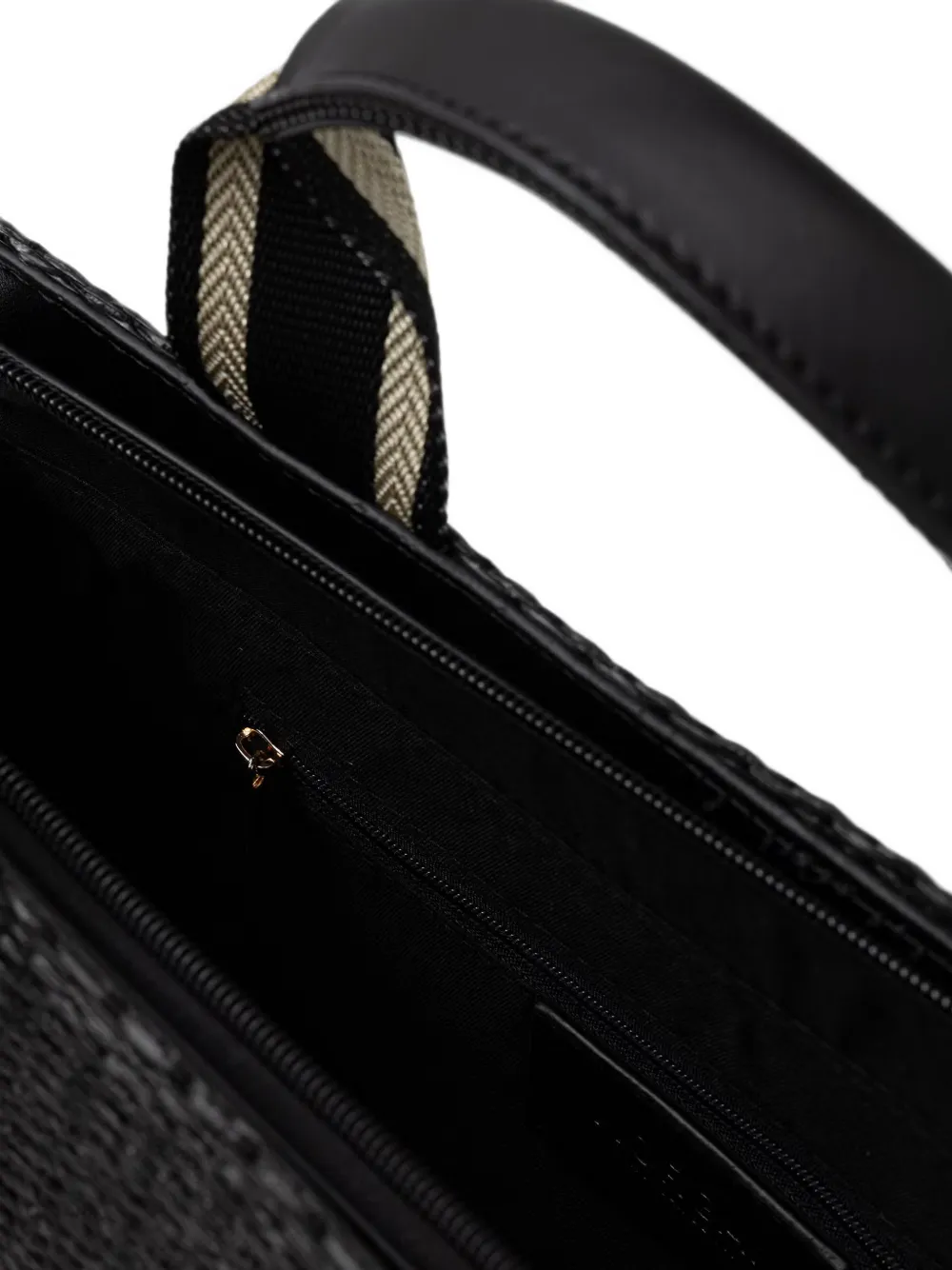 Morgan logo-plaque tote bag Zwart