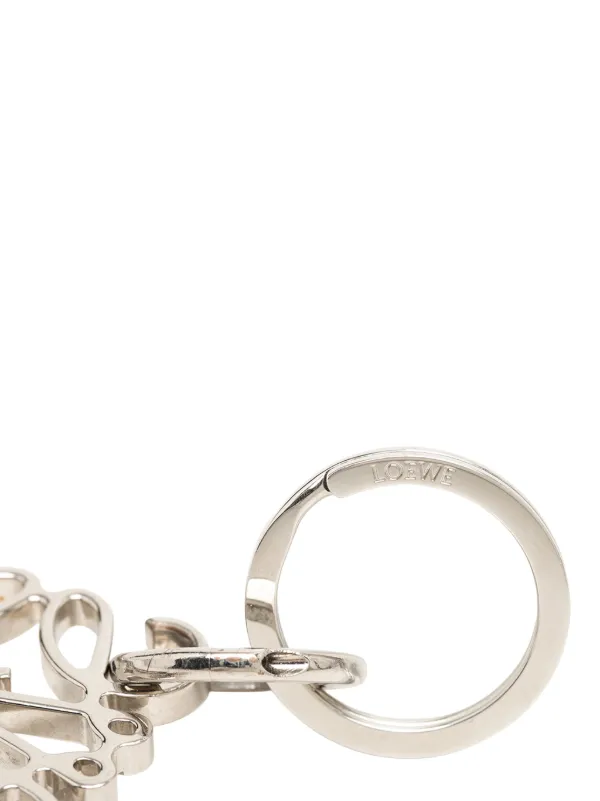Loewe Pre-Owned 2021-2026 Brass Anagram Keyring Key Chain | Silver