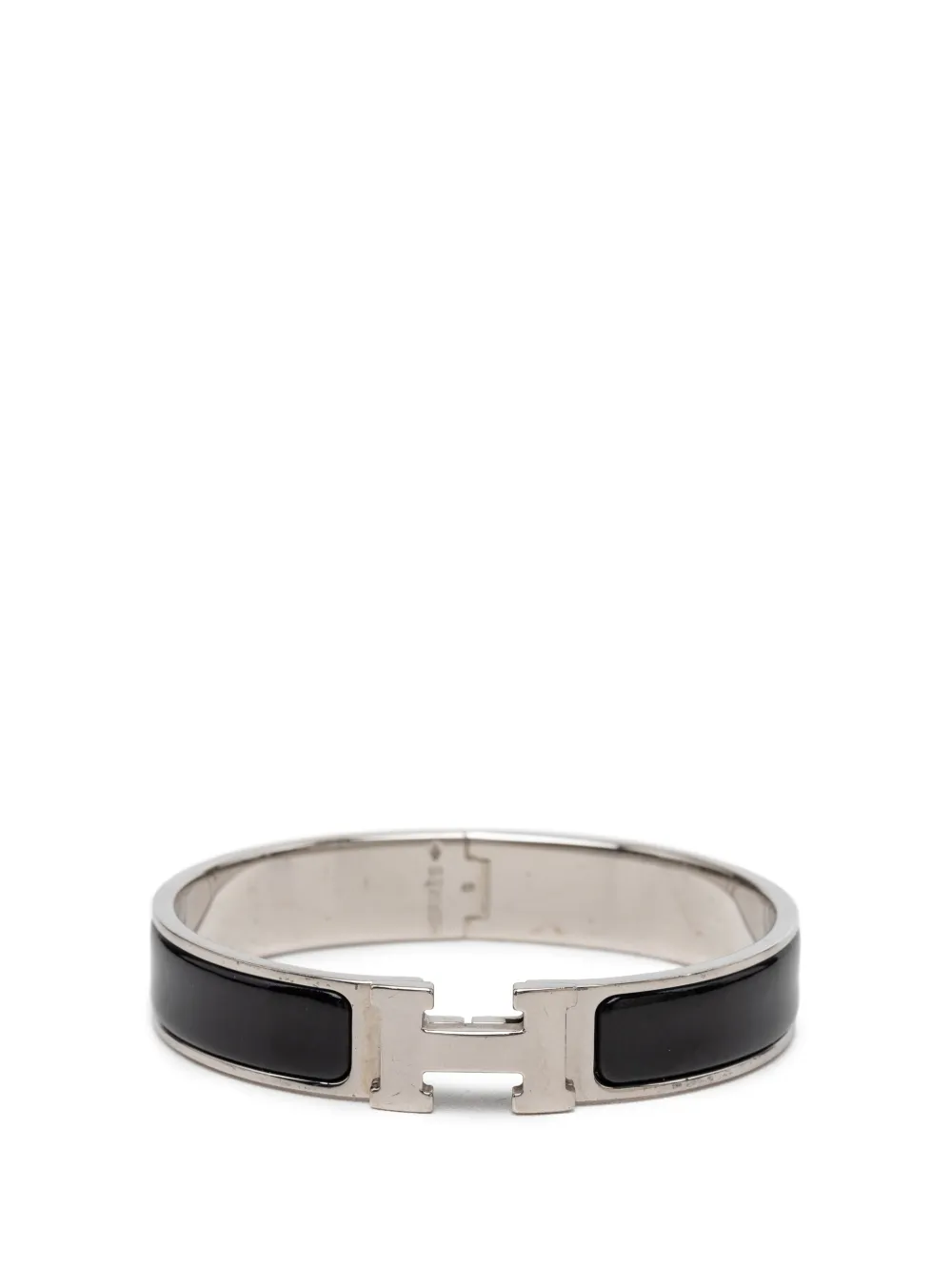 Hermès Pre-Owned 2015-2026 Narrow Enamel Clic H Bracelet PM costume bracelet - Nero