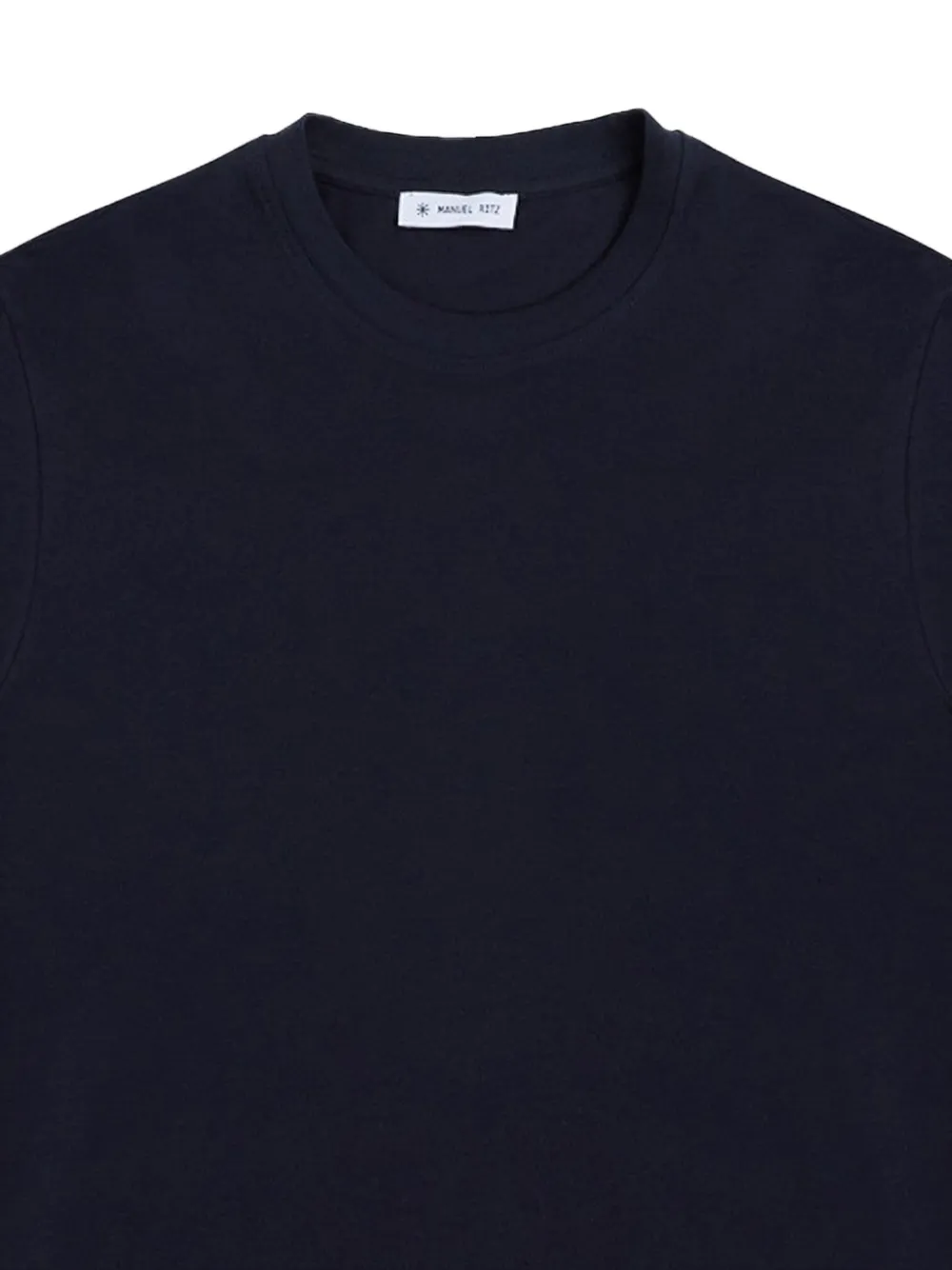 Manuel Ritz T-shirt met geborduurd logo Blauw
