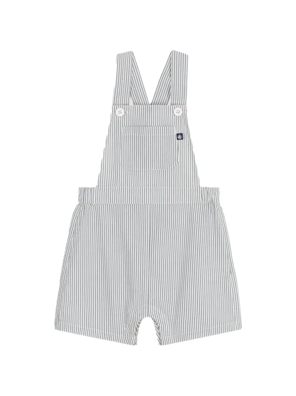 Petit Bateau striped dungarees - Weiß