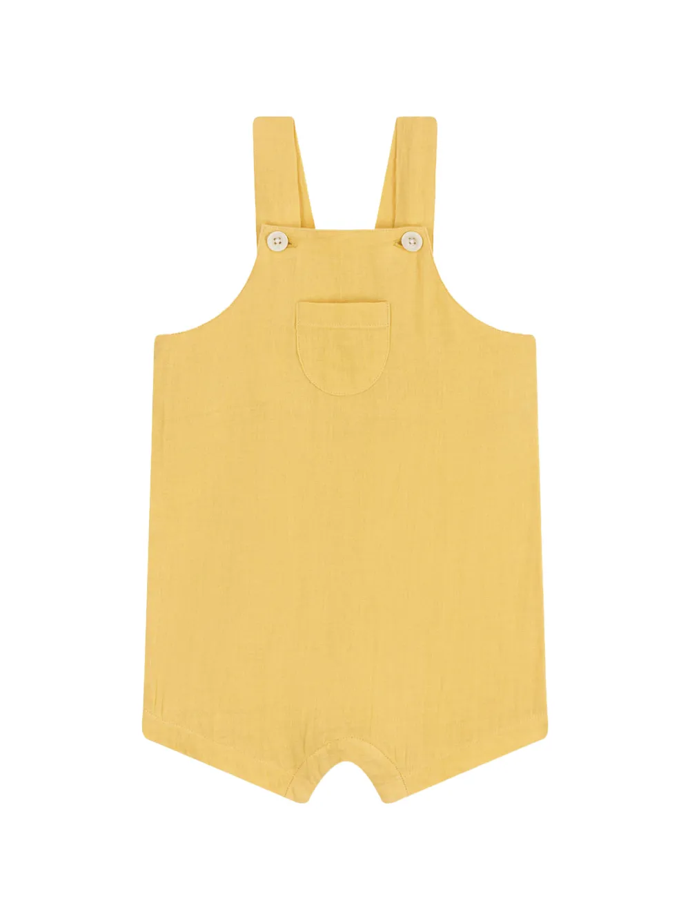 Petit Bateau button-fastening pocket dungarees - Gelb
