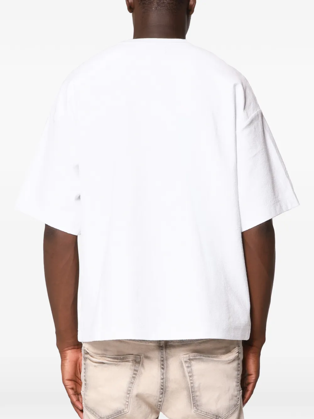 Purple Brand T-shirt met print Wit