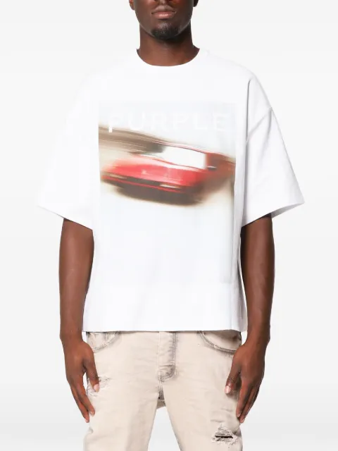 Purple Brand graphic-print crew-neck T-shirt