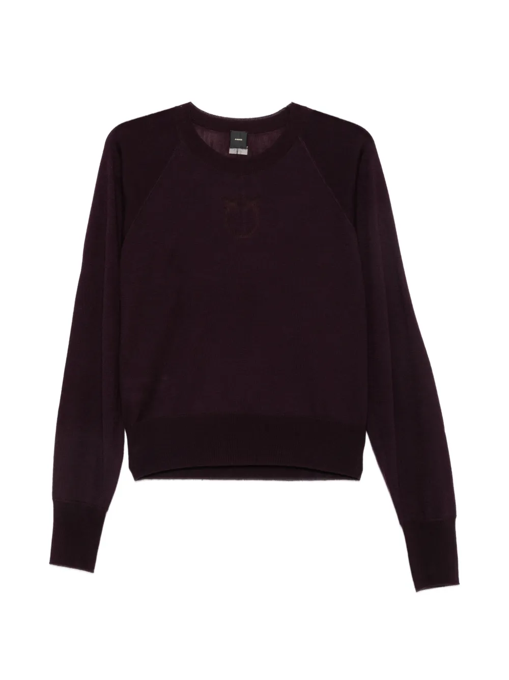 PINKO Love Birds-embroidered raglan-sleeve sweater - Viola