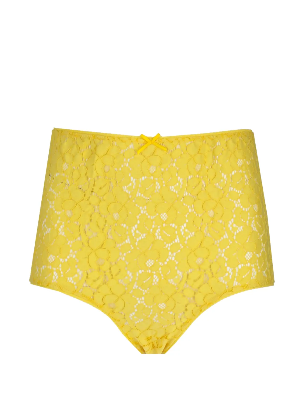 Laura Urbinati Slip mit floraler Spitze - Gelb