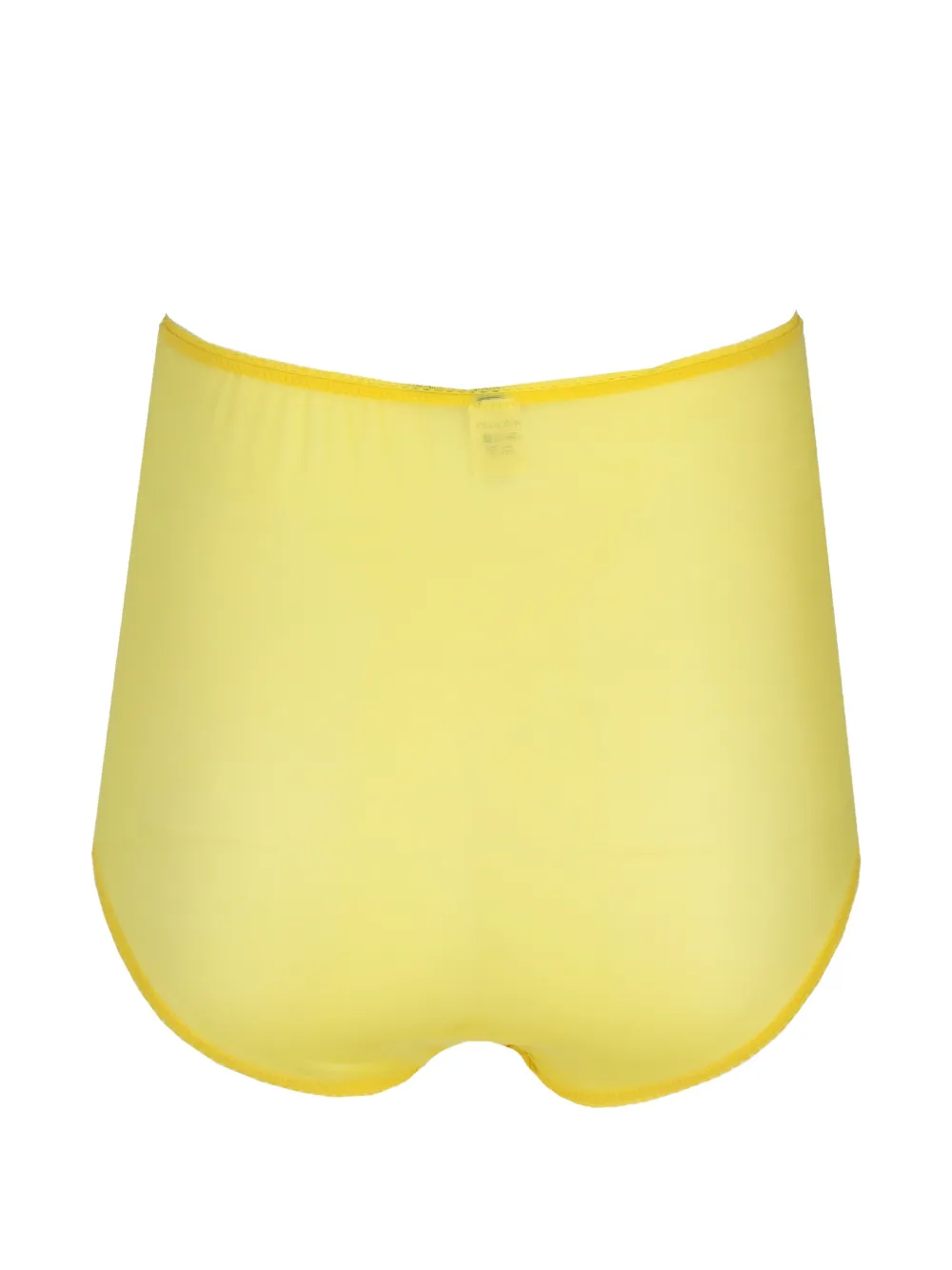 Laura Urbinati Slip met bloemenkant Geel