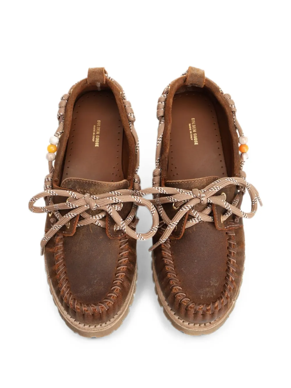 Golden Goose Cruise waxed suede loafers Bruin