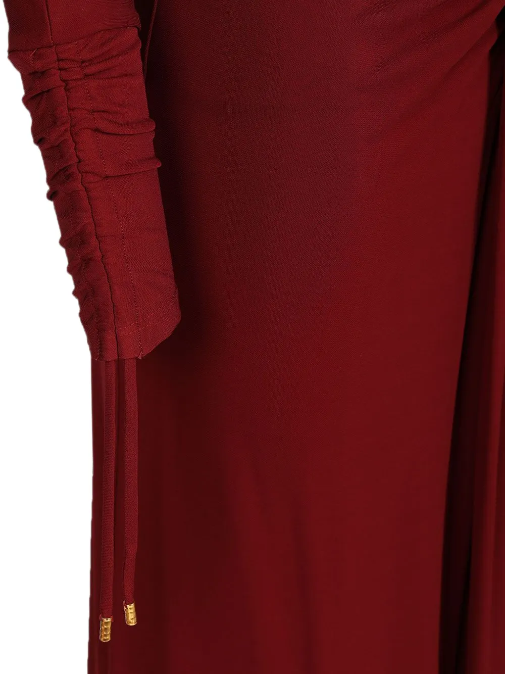 Max Mara Maxi-jurk met lange mouwen Rood