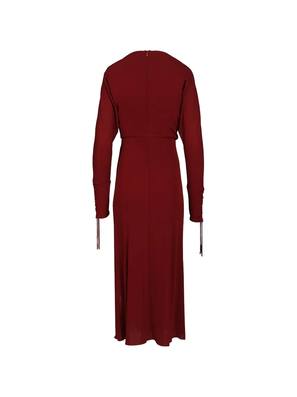 Max Mara Maxi-jurk met lange mouwen Rood
