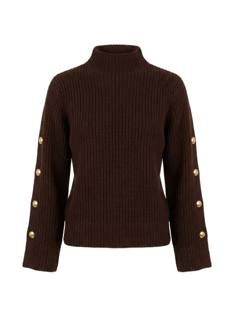 TWINSET langærmet sweater med knapdetalje
