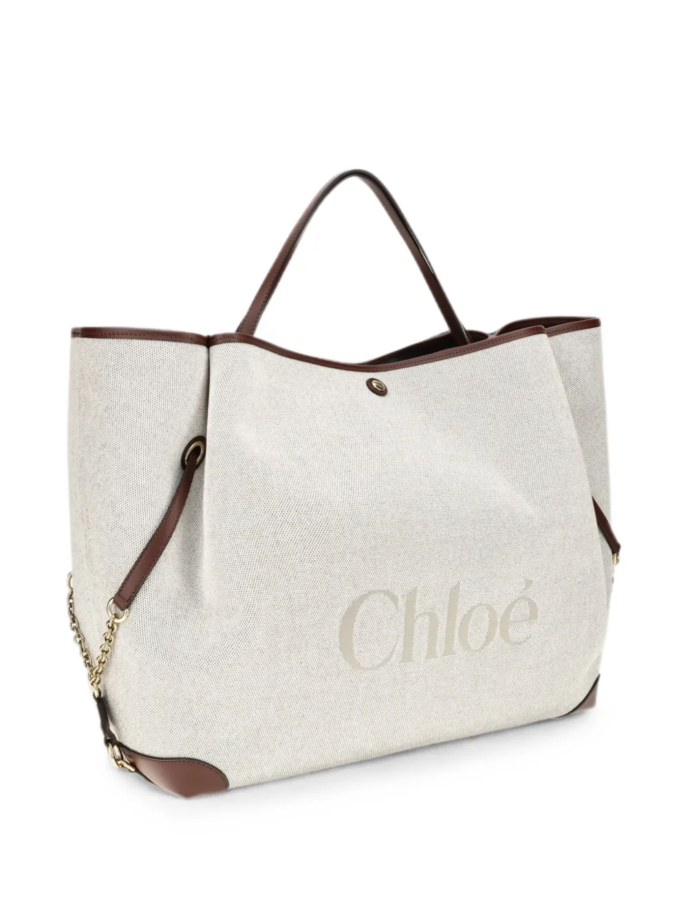 Chloé Carry grote shopper Beige