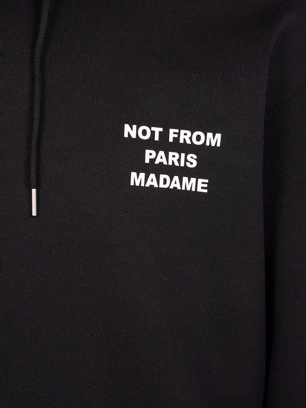 Drôle De Monsieur Hoodie met tekst Zwart